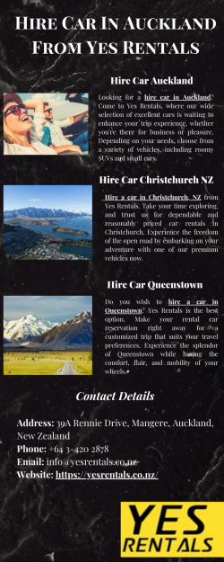 Hire Car In Auckland From Yes Rentals