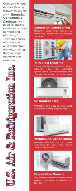 Home Comfort Starts Here: U.S. Air & Refrigeration’s Air Conditioning Systems