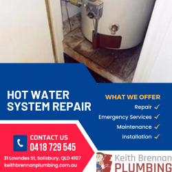 Hot Water System Repairs: Keith Brennan Plumbing
