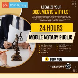 24 Hour Mobile Notary Public service