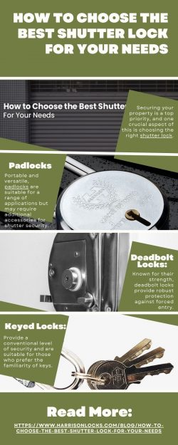 How to Choose the Best Shutter Lock for Your Needs