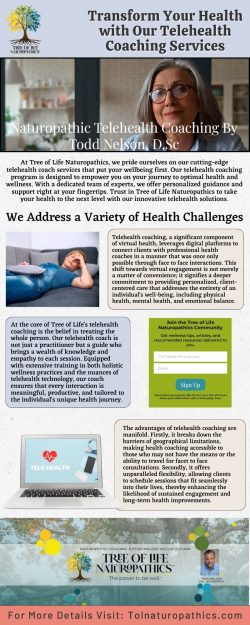 Transform Your Health with Our Telehealth Coaching Services at Tree of Life Naturopathics