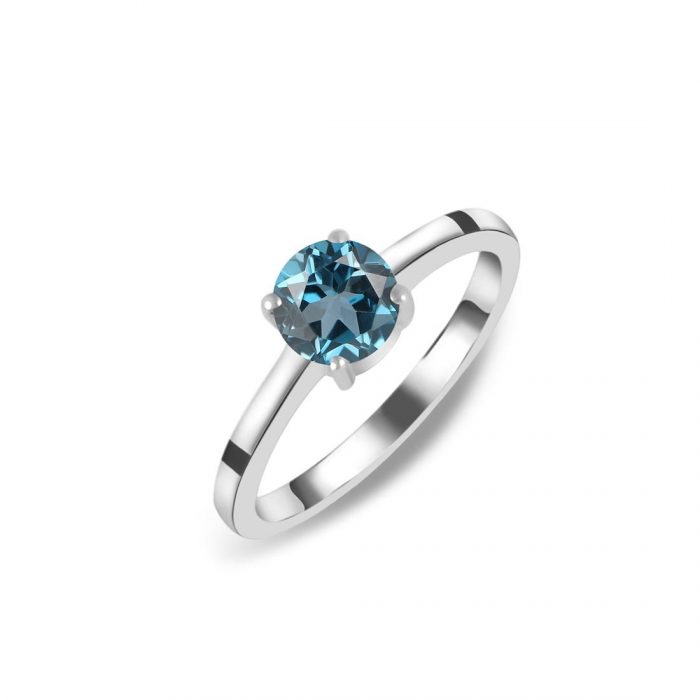 London Blue Love: Express Your Affection with Topaz Ring Perfection