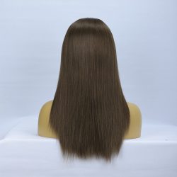 Stock Virgin Remy Human Hair invisible hairline medical wig for alopecia hair loss patients