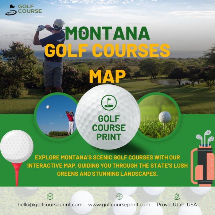 Montana Golf Courses Map