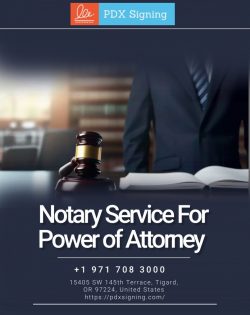 Notary Service For Power of Attorney