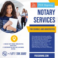 Notary services for schools and universities