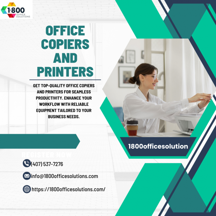 Enhance Office Efficiency with High-Performance Copiers and Printers