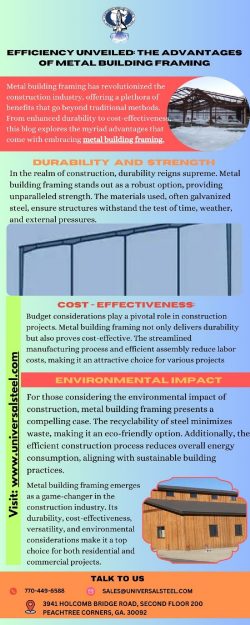 Optimizing Structural Strength: Exploring Metal Building Framing Techniques