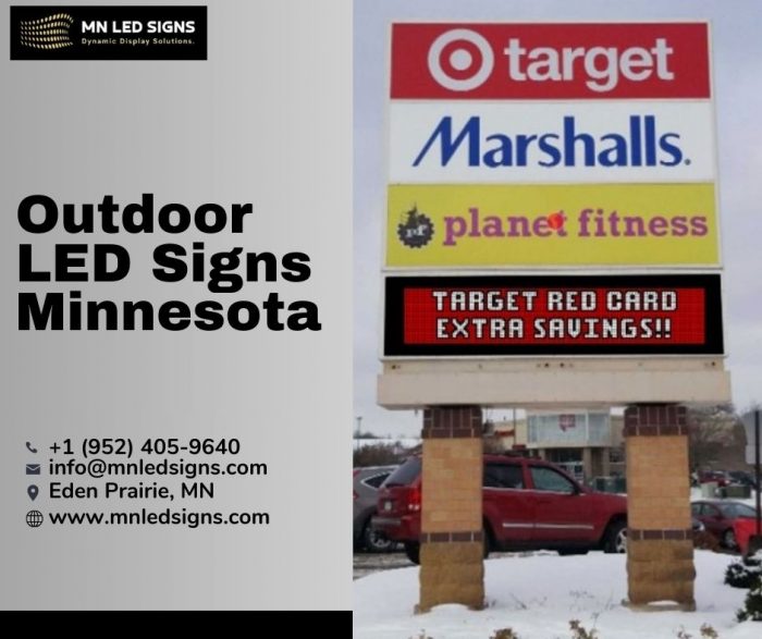 Outdoor LED Signs Minnesota