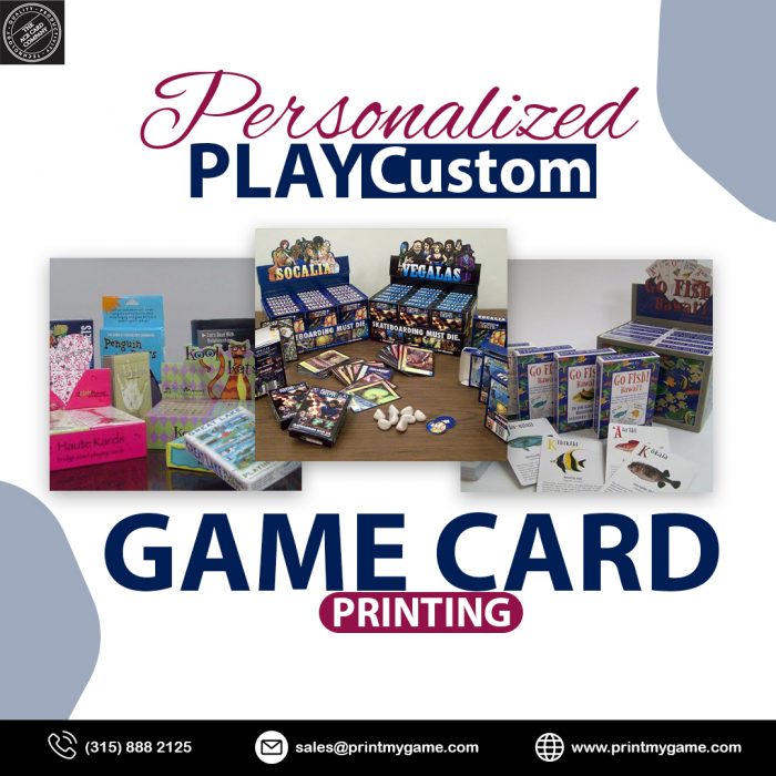 Personalized Play- Custom Game Card Printing