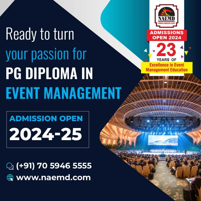 Join our Progress in PG Diploma for Event Management in India