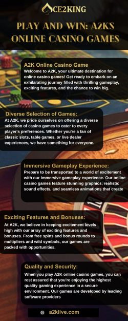 Play and Win: A2K’s Online Casino Games
