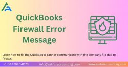 QuickBooks Error Cannot Communicate With Company File Due to Firewall