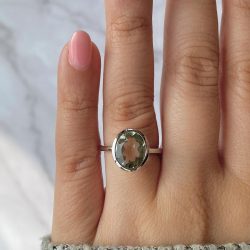 Make yourself a style sensation with the Green Amethyst Ring.