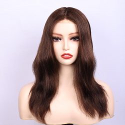 sft-1775 customized Silk top lace with PU perimeter long hair toupee for lady from Direct hair f ...