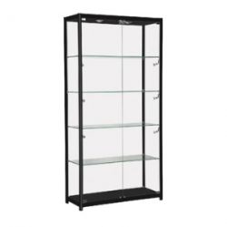 Shop Lighted Glass Display Case, Display Case with Light, & Silver Framed Glass Display Case ...