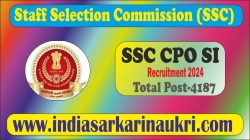 SSC CPO SI Recruitment 2024 Apply Online for 4187 Posts
