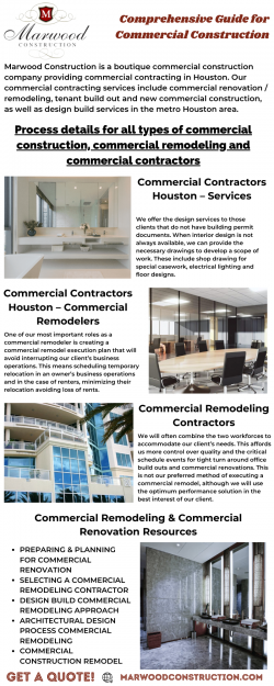 Commercial Construction Service Experts in Houston, TX – Marwood Construction