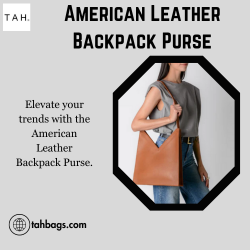 American Leather Backpack Purse