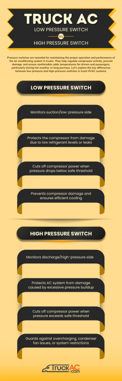 Truck AC Low Pressure Switch vs High Pressure Switch