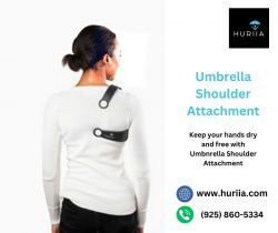 Convenient Umbrella Shoulder Attachment for Hands-Free Rain Protection