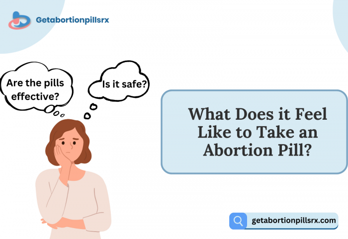 What Does it Feel Like to Take an Abortion Pill?