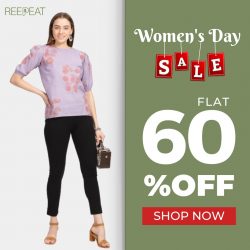Reepeat Women’s Day Sale: Enjoy Flat 50% Off on All Products