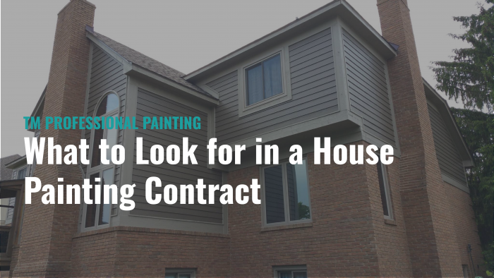 What to Look for in a House Painting Contract