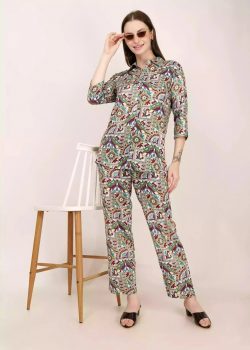 Women Multi Color Floral Printed Co-Ord Set