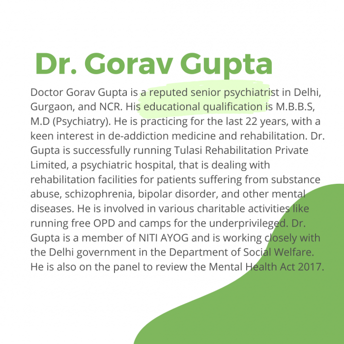 Dr. Gorav Gupta best psychiatrist in Delhi
