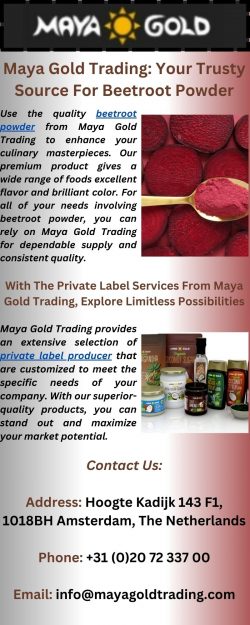 At Maya Gold Trading, Find Premium Beetroot Powder