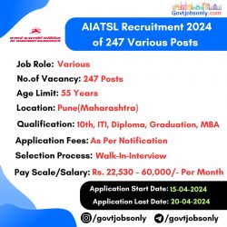 AIATSL Recruitment: 247 Vacancies, Apply Now