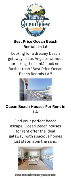 Best Price Ocean Beach Rentals in LA