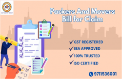 Packers and Movers Bill For Claim, Original GST Bill
