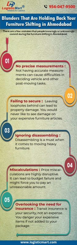 Blunders That Are Holding Back Your Furniture Shifting in Ahmedabad