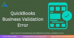 QuickBooks Business Validation Error