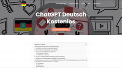 ChatGPT Deutsch Kostenlos: Ihr Tor zu ChatGPT in deutscher Sprache