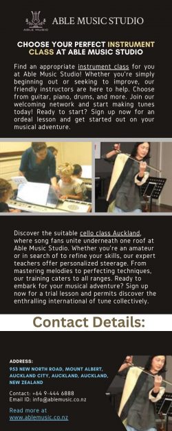 Choose Your Perfect Instrument Class at Able Music Studio