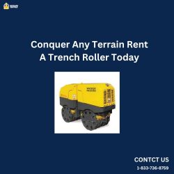 Conquer any Terrain Rent a Trench Roller Today