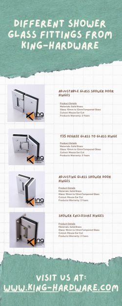 Different Shower Glass Fittings from king-Hardware