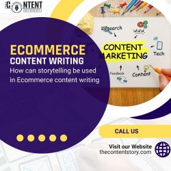 How can storytelling be used in Ecommerce content writing