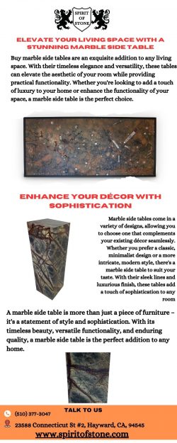 Elevate Your Décor: Buy Marble Side Tables for Timeless Elegance