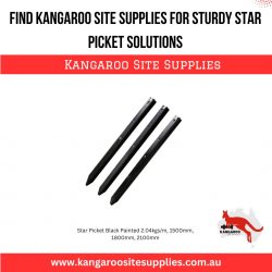 Find Kangaroo Site Supplies for Sturdy Star Picket Solutions