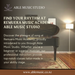 Find Your Rhythm at Remuera Music Academy – Able Music Studio