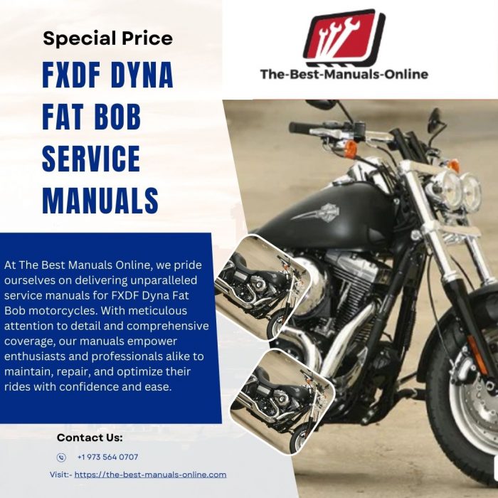 Expertly Crafted Service Manuals for FXDF Dyna Fat Bob