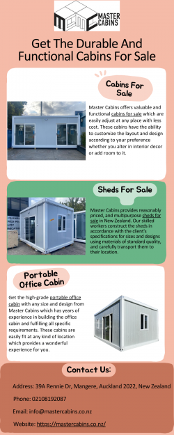 Get The Customized Cabins For Sale