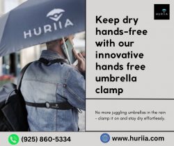 Stay Dry & Do Multitask with Hands Free Umbrella Clamp