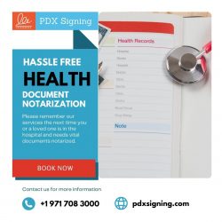 Hassle free health document notarization