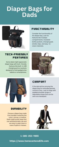 Home Centered Life Diaper Bags for Dads